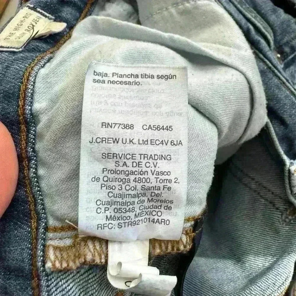 Madewell The High Rise Slim Boy Jean Ripped Frayed Blue Demin Women Size 27 - Picture 6 of 10